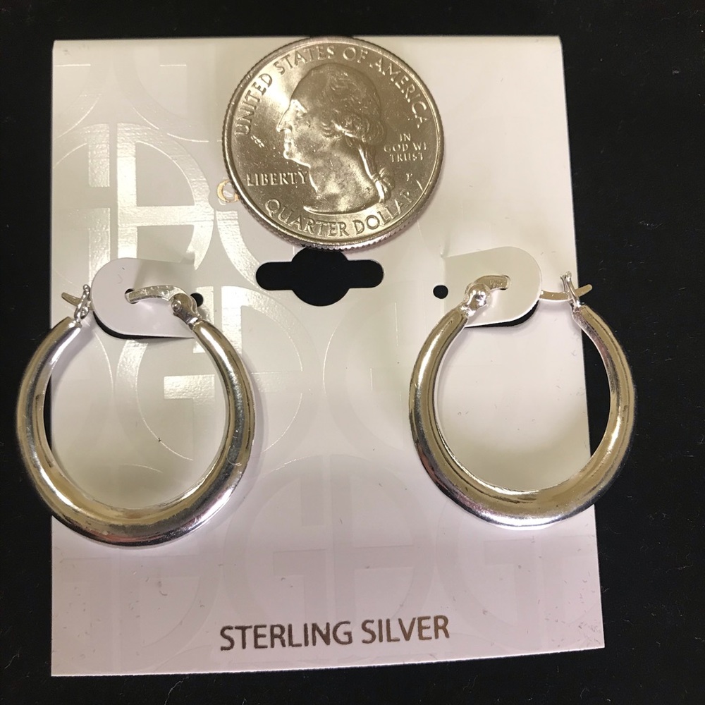 💥NWT Giani Bernini Sterling Silver Hoop Earrings - Picture 4 of 4